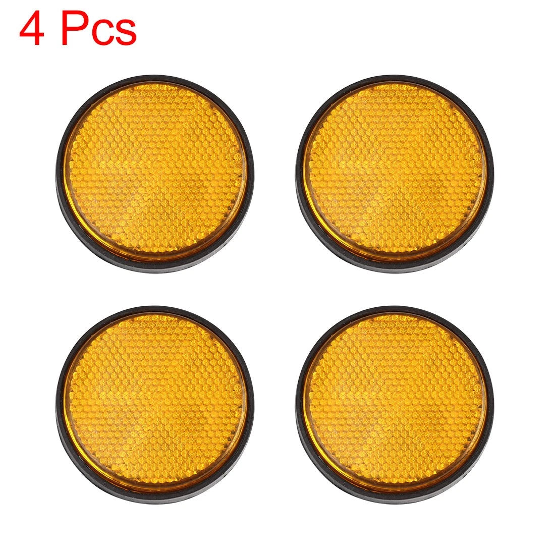 4 x 6mm Plastic Screw Mount Reflective Motorcycle Reflector for Motorcycle