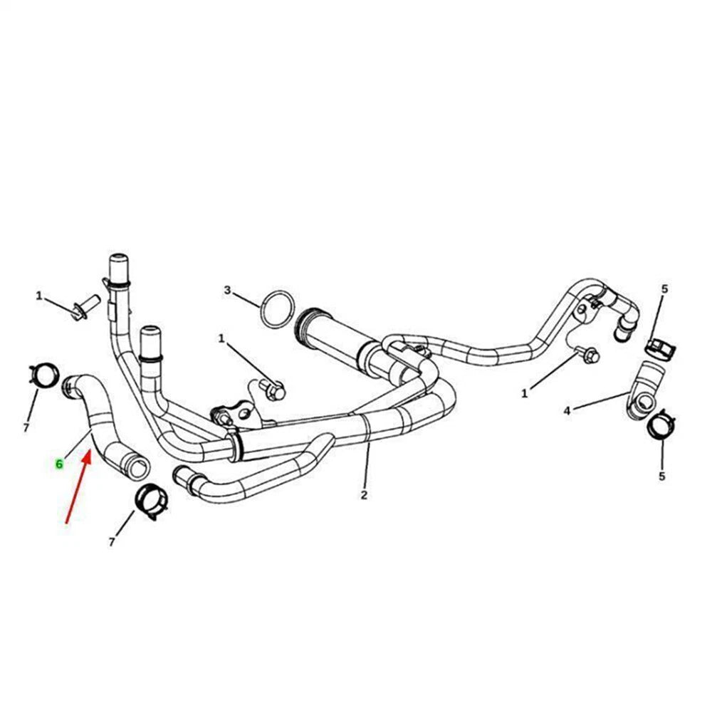 Coolant Lower Hose Tube for Jeep Grand Cherokee (2011-2021)