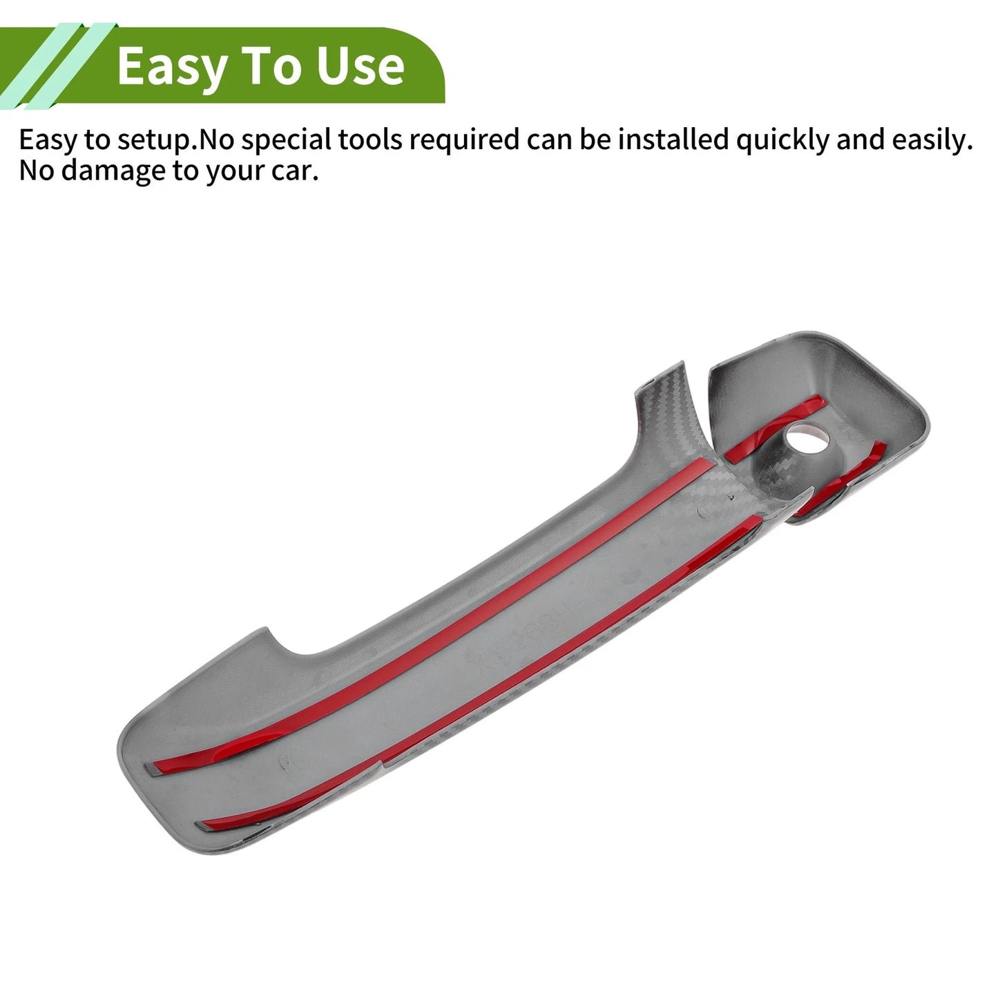 Carbon Fiber Black Exterior Door Handle Cover Trim  for Toyota FJ Cruiser