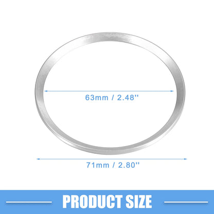 4 x Wheel Hub Center Cover Rings for Honda Civic (2016-2021) Silver Tone