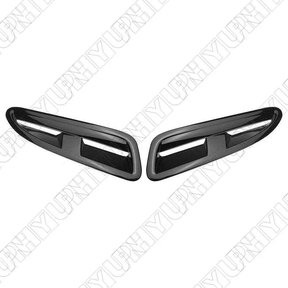 Front Bonnet Vent Outlet Cover Trim Black ABS for Jaguar XKR XK8 (2000-2009)