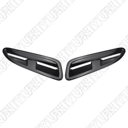 Front Bonnet Vent Outlet Cover Trim Black ABS for Jaguar XKR XK8 (2000-2009)