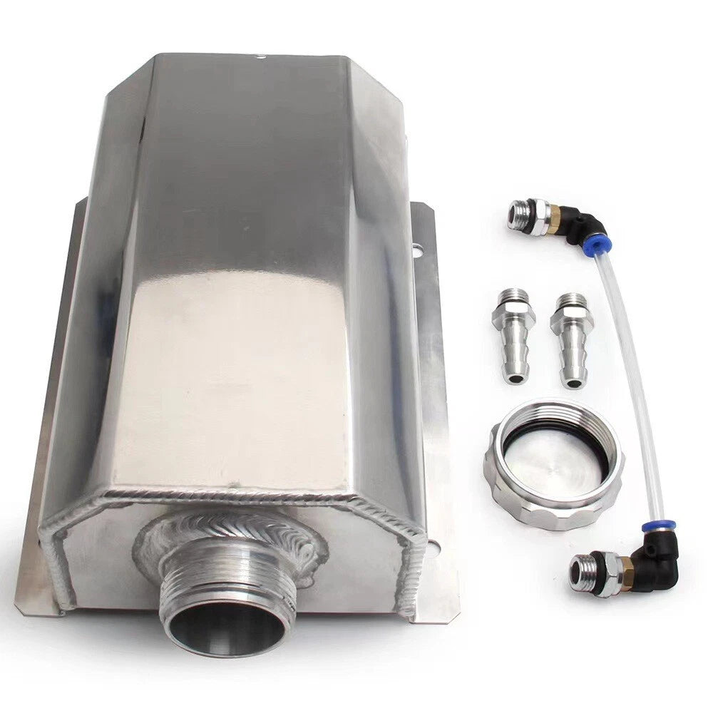 2L Aluminum Coolant Radiator Overflow Tank for Universal Vehicles