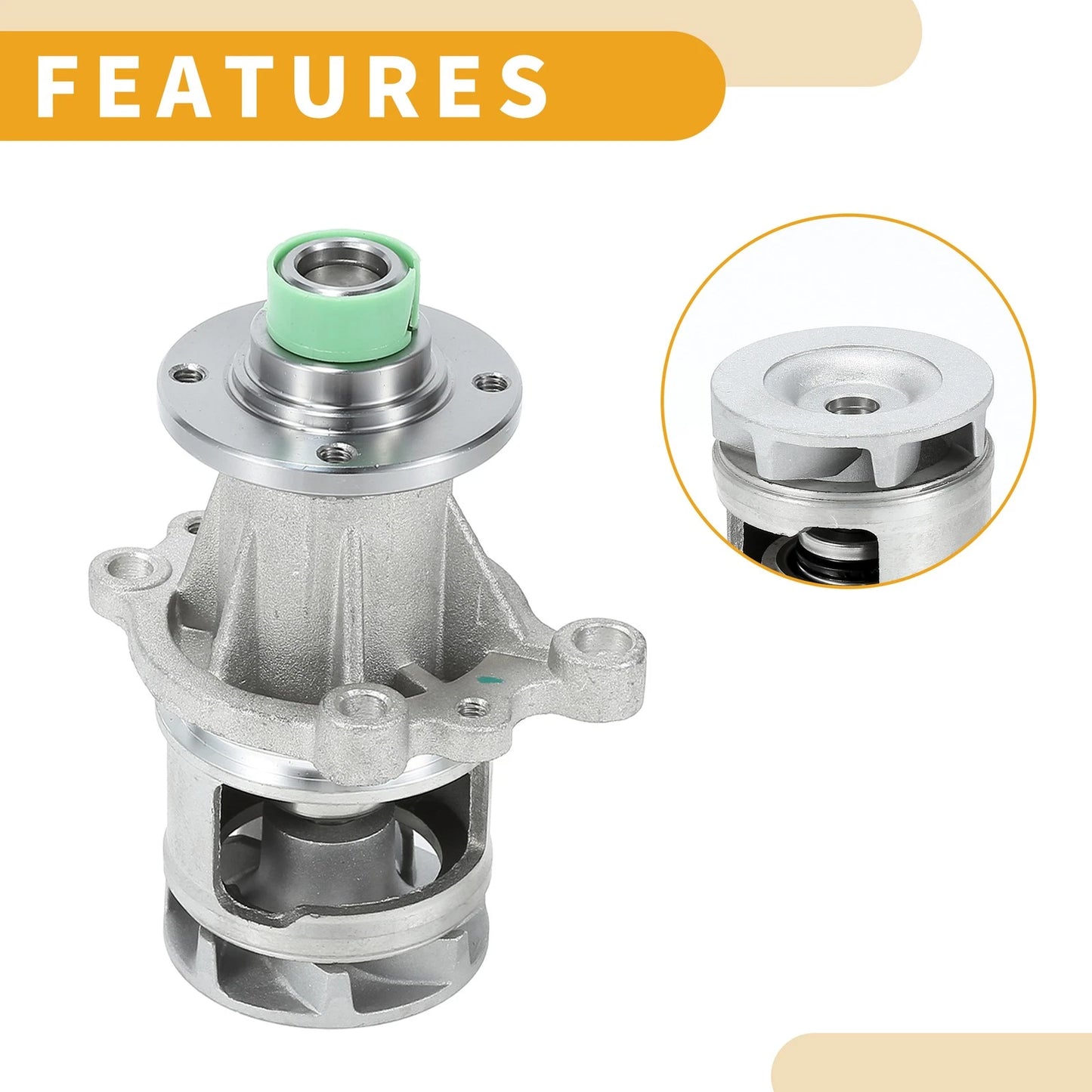 Water Pump for BMW 318i 1991-1999 with Rubber Ring