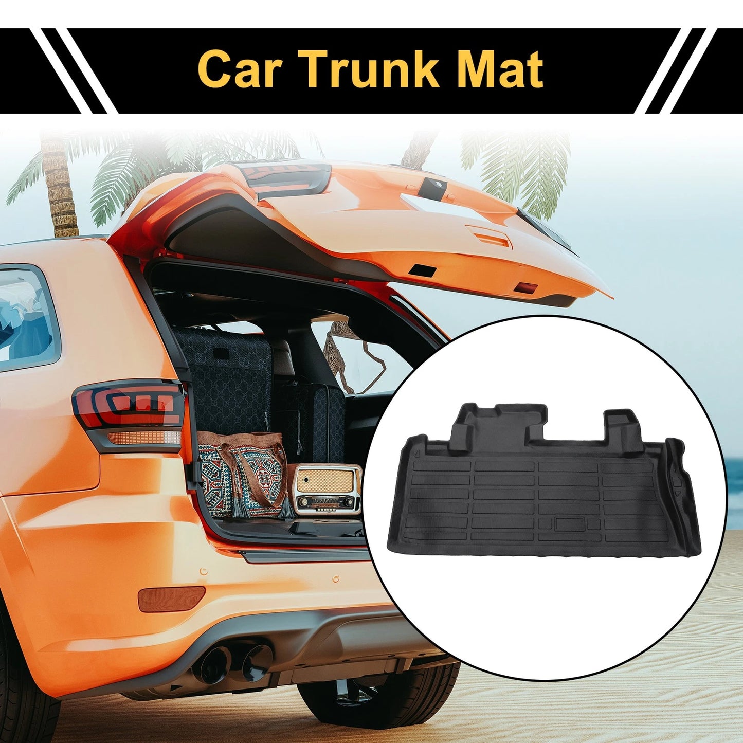 Cargo Liner Rear Trunk Mat for Toyota Sienna (2021–2024)
