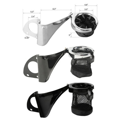 Drink Cup Holder Passenger for Harley Touring Electra Street Glide (2014-2025)