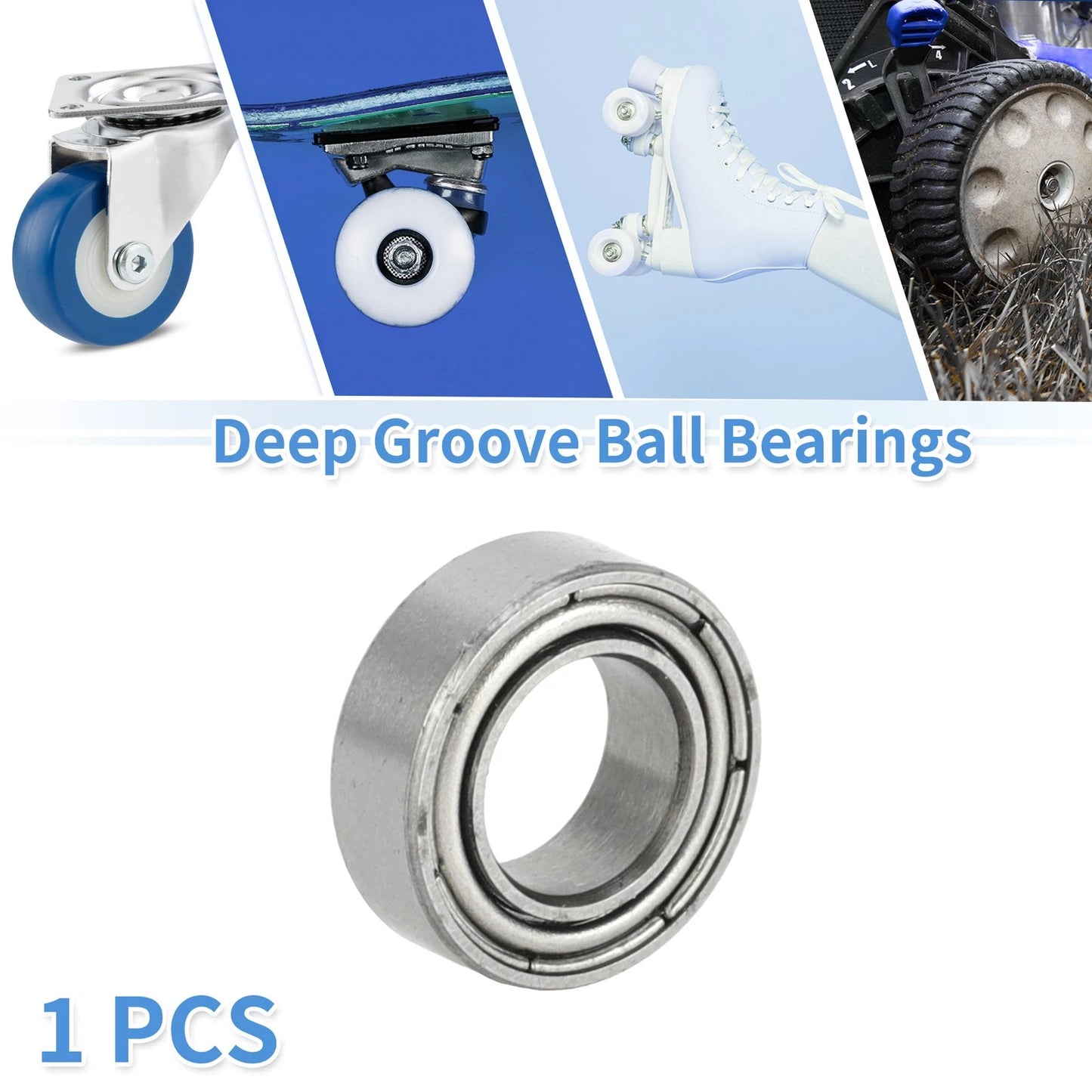Deep Groove Ball Bearings 5x9x3mm for Scooter Skateboard Wheel