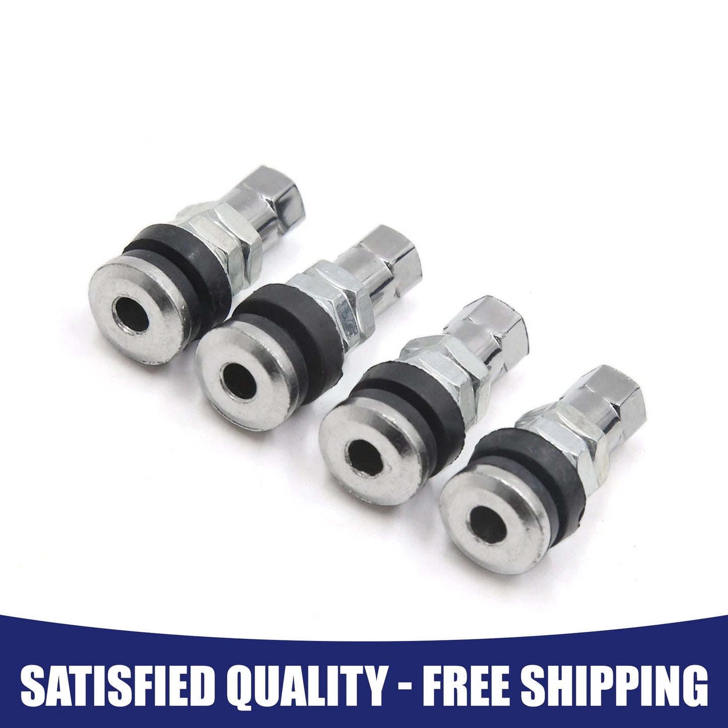 Bolt-in Motorcycle Tubeless Wheel Tire Valve Stem w Dust Cap 4 x for Motorcycle