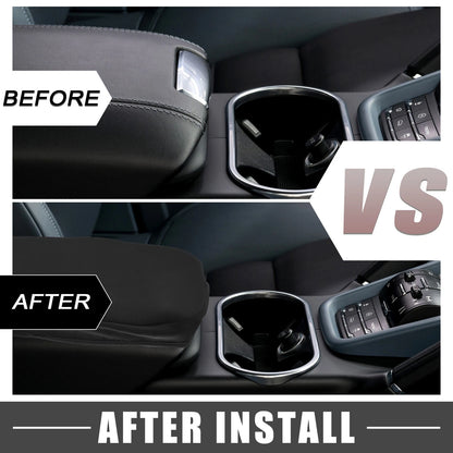 Center Console Armrest Cover Pad for Toyota RAV4 (2019-2023) Black