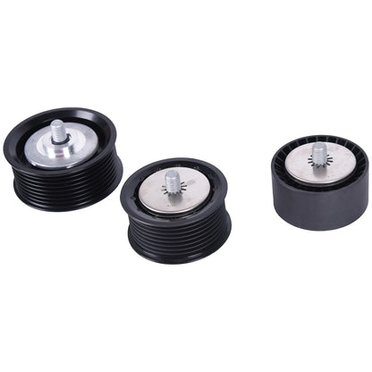 Belt Tensioner Pulley Kit for BMW N54 F01 F02 E71 X6 740 (2008-2016)