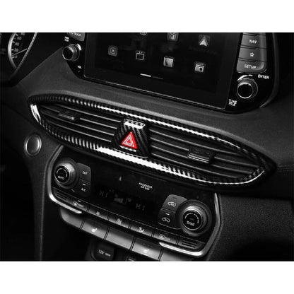 Carbon Fiber Center Air Outlet Vent Cover Trim for Hyundai Santa Fe (2019-2022)