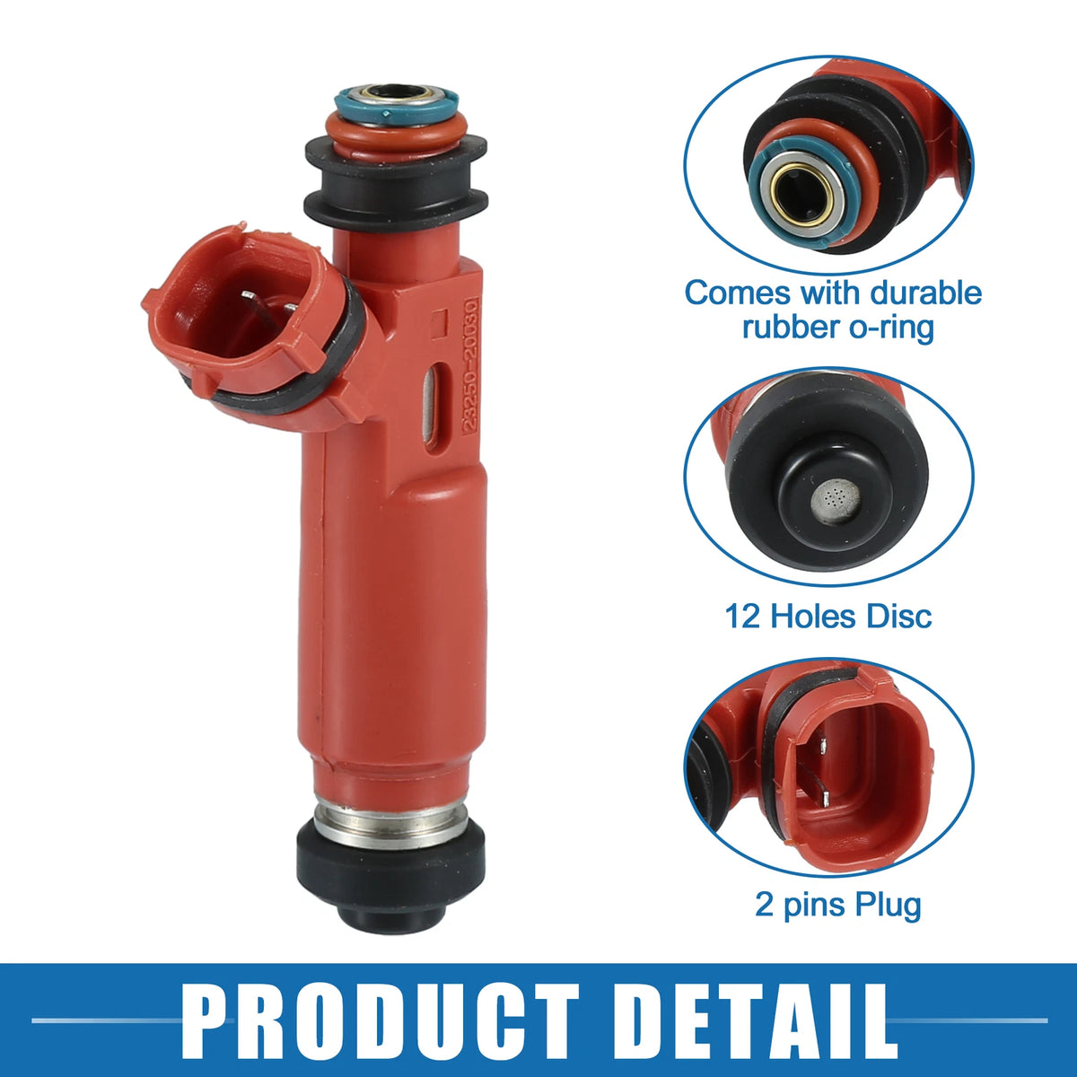 Fuel Injector for Lexus RX330 2004-2009 3.3L - 1 x Red Injector