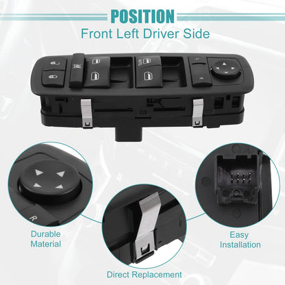Front Left Driver Side Power Window Switch for Dodge Journey
