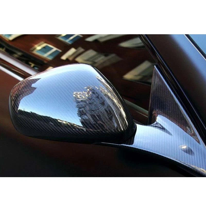 100%Carbon Fiber Add-on Side Mirror Caps Cover for Maserati GranTurismo GC 08-19
