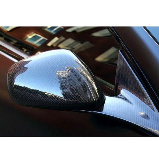 100%Carbon Fiber Add-on Side Mirror Caps Cover for Maserati GranTurismo GC 08-19