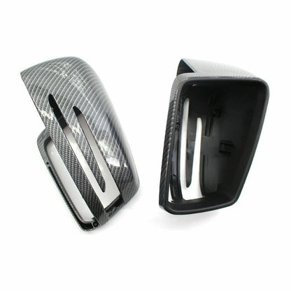 Carbon Fiber Side Wing Mirror Covers for Mercedes W176 W204 C117 W212
