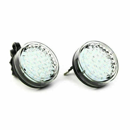 Clear LED Round Smoke Turn Signal Indicator Blinker Light for Car 12V