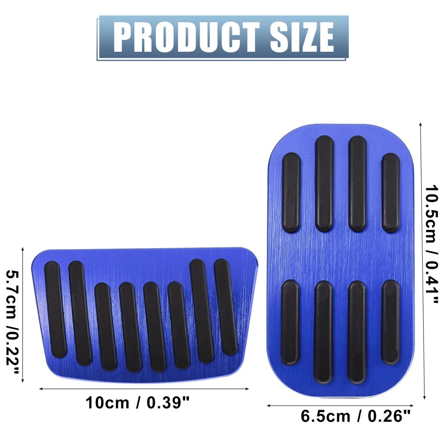 Gas Pedal Brake Pad Covers Anti-Slip for Toyota C-HR (2016-2018) Blue