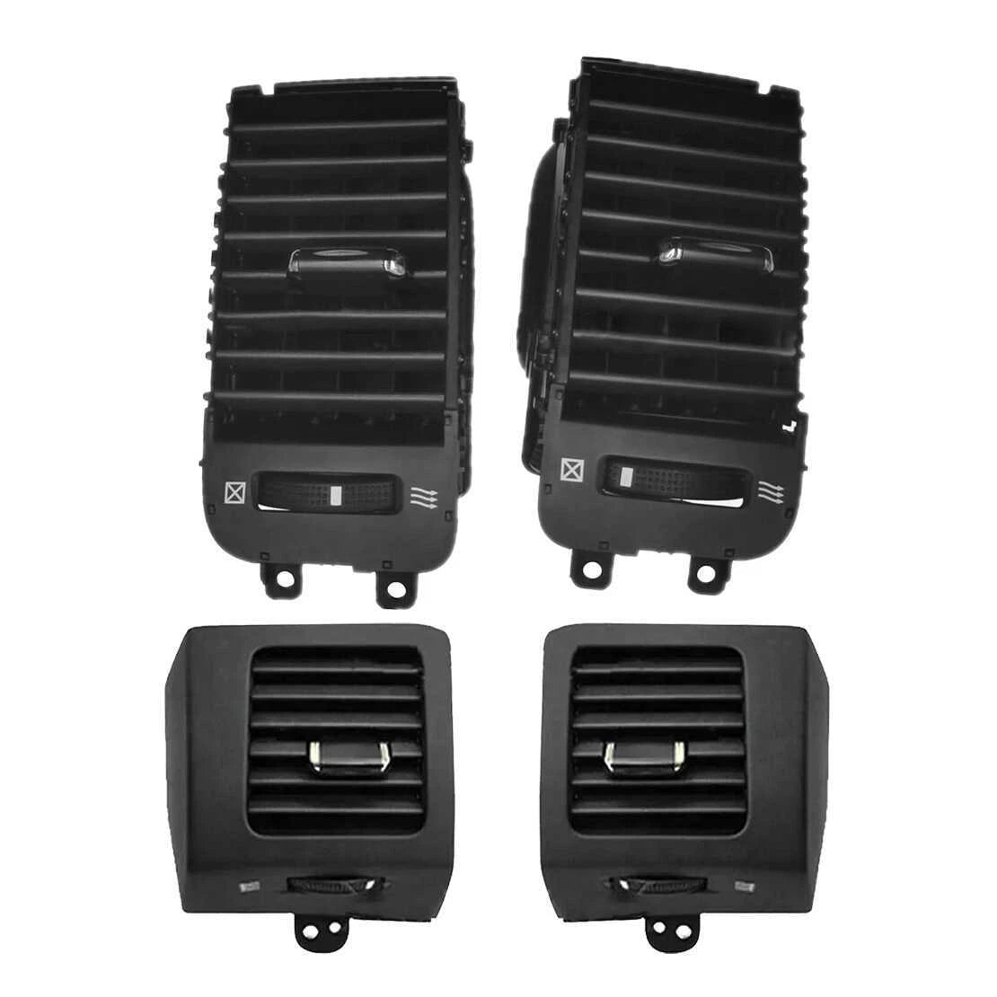 A/C Air Vents Outlets Set Black for Toyota Land Cruiser Prado (2003-2009)