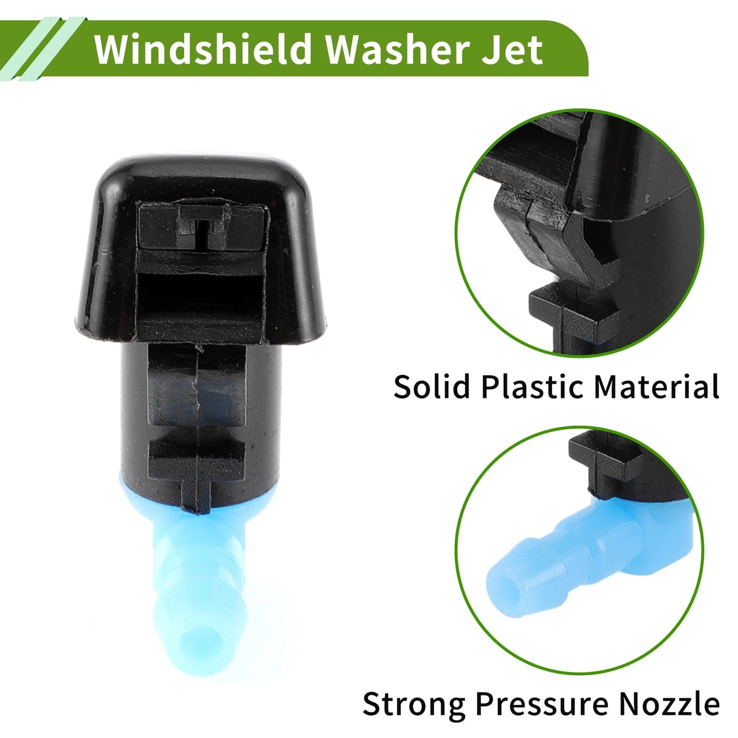 Windshield Washer Nozzle & Hose Connector for Ford (2015-2023)