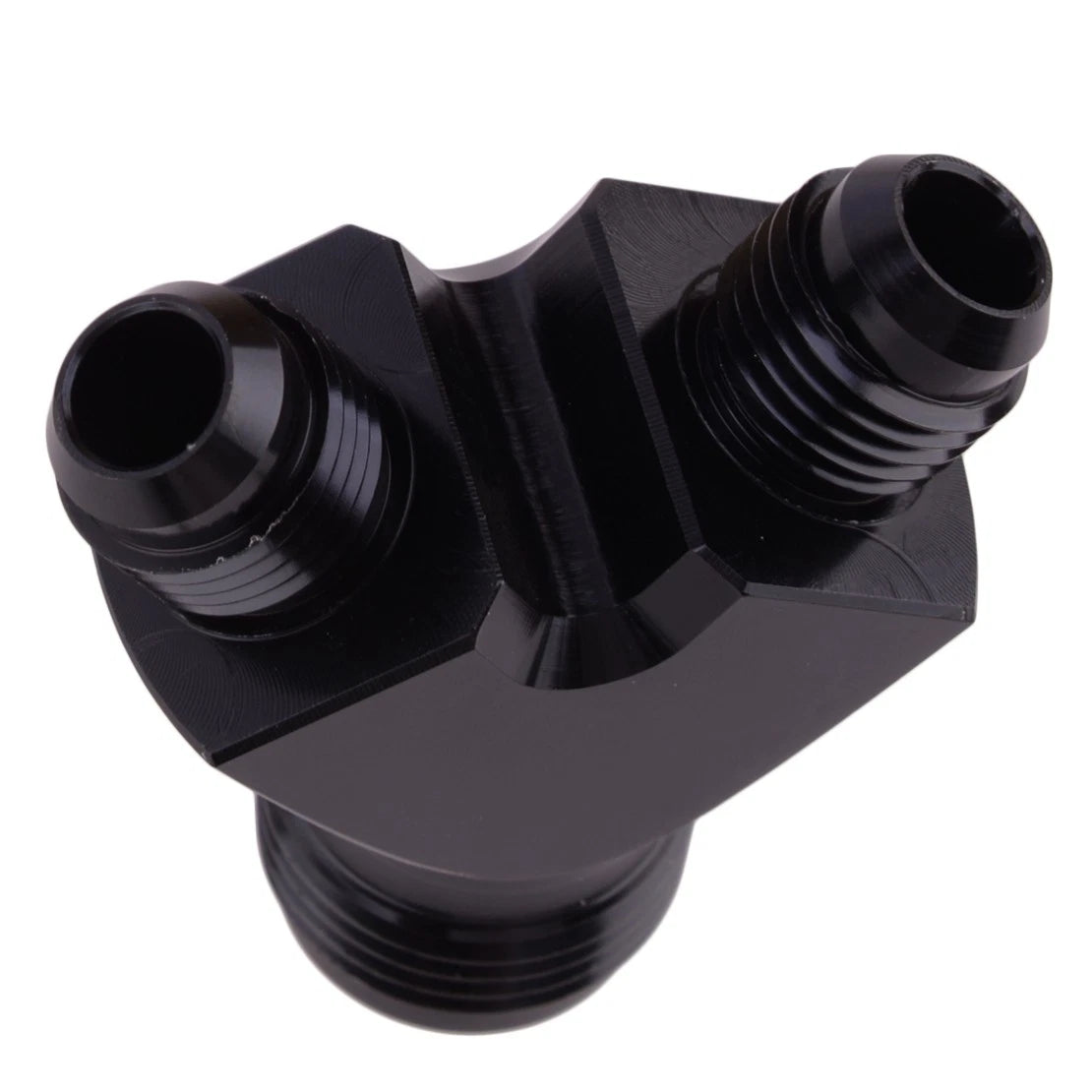 3-Way Y Block Fitting Coupler Adapter Male AN10 to 2 x AN6 for Car Hot