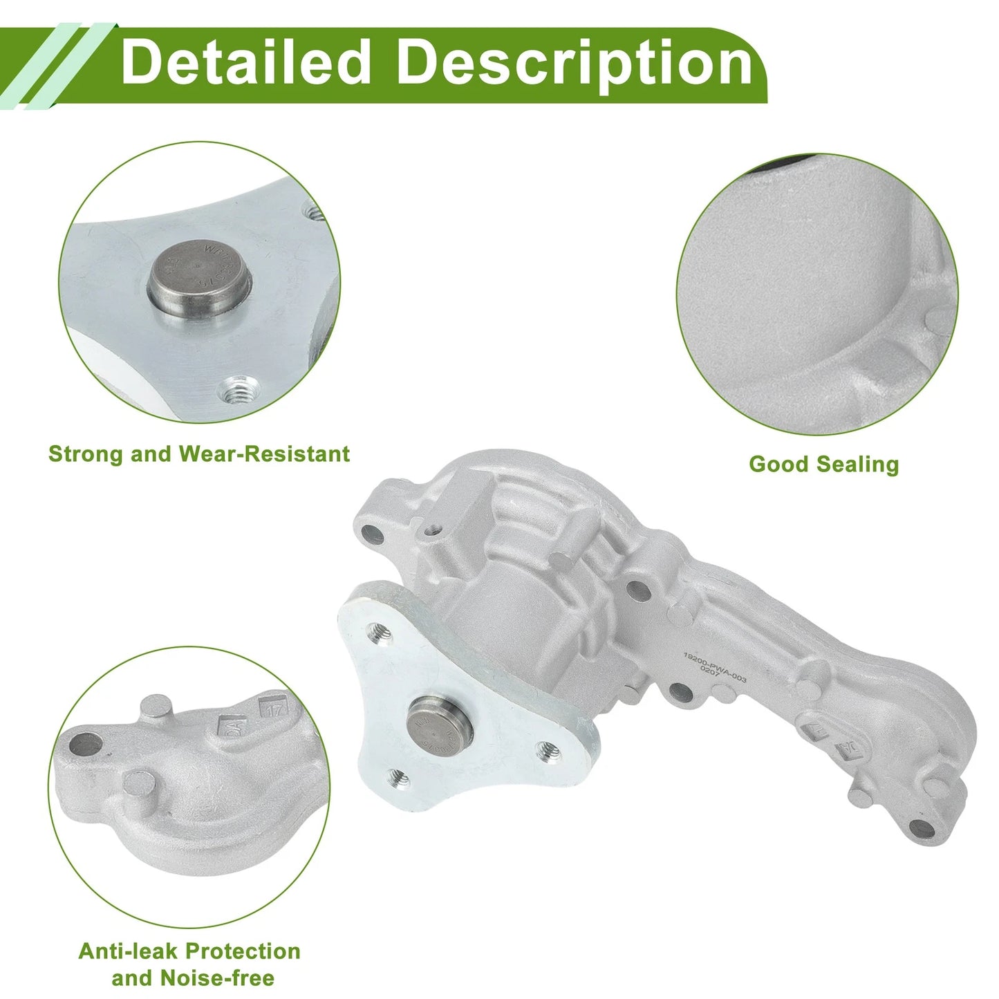 Engine Water Pump for Honda Fit (2007-2008) - Cooling System Replacement