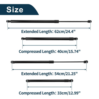 Front Hood & Tailgate Lift Supports Struts for Acura MDX (2001 - 2006)