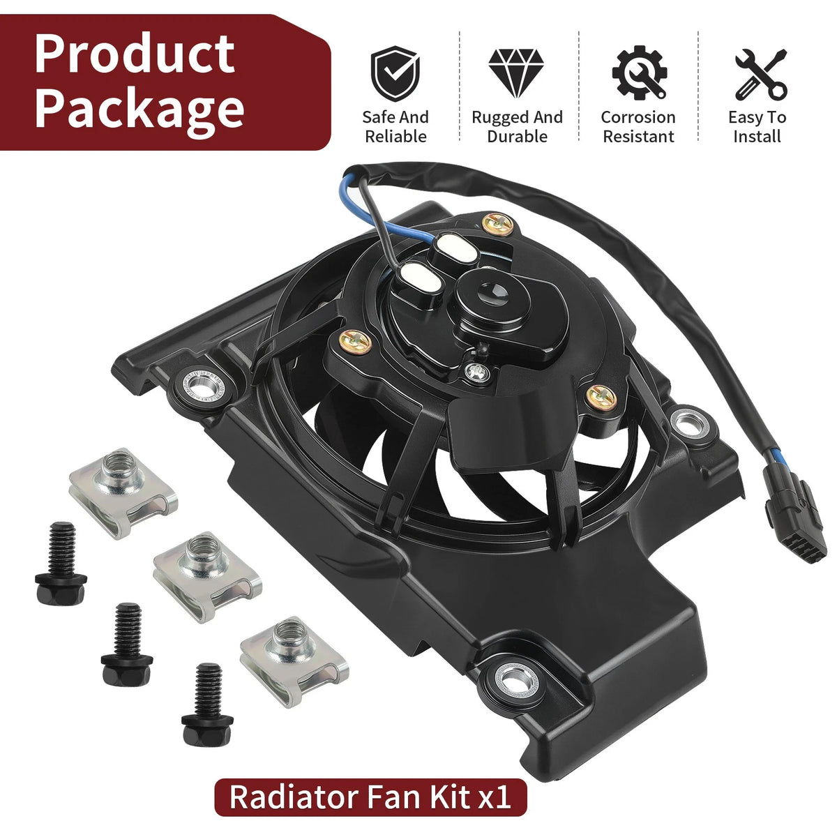 Radiator Fan Kit for Yamaha YZ450FX WR450F (2019–2023)