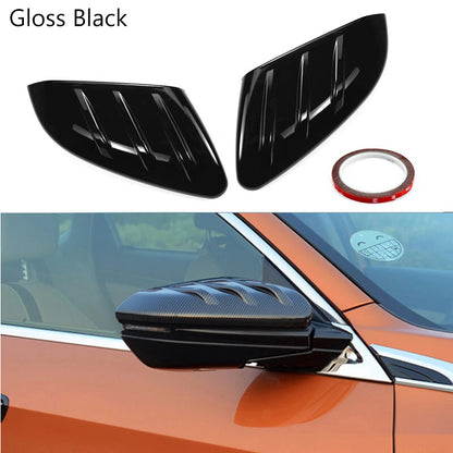 Gloss Black Add-On MU Style Side Mirror Cover Caps for Honda Civic (2016-2021)