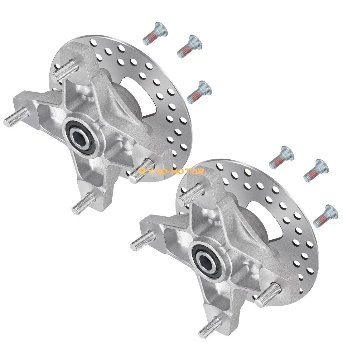 2 x Front Wheel Hubs & Brake Disc for Honda TRX250EX TRX400EX Sportrax 250 400