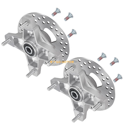 2 x Front Wheel Hubs & Brake Disc for Honda TRX250EX TRX400EX Sportrax 250 400