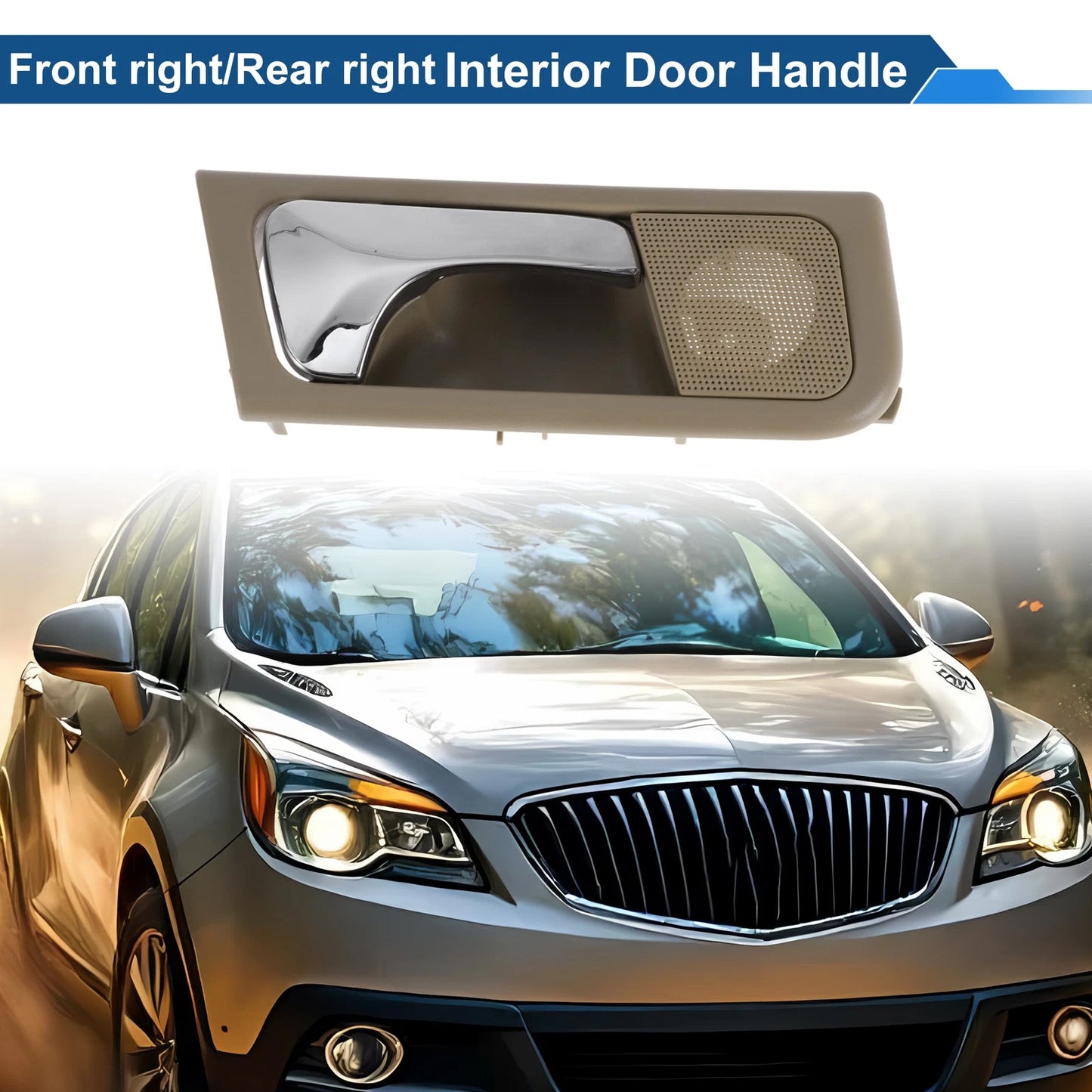 Front Driver Side Interior Door Handle Beige for Buick Excelle (2003–2008)