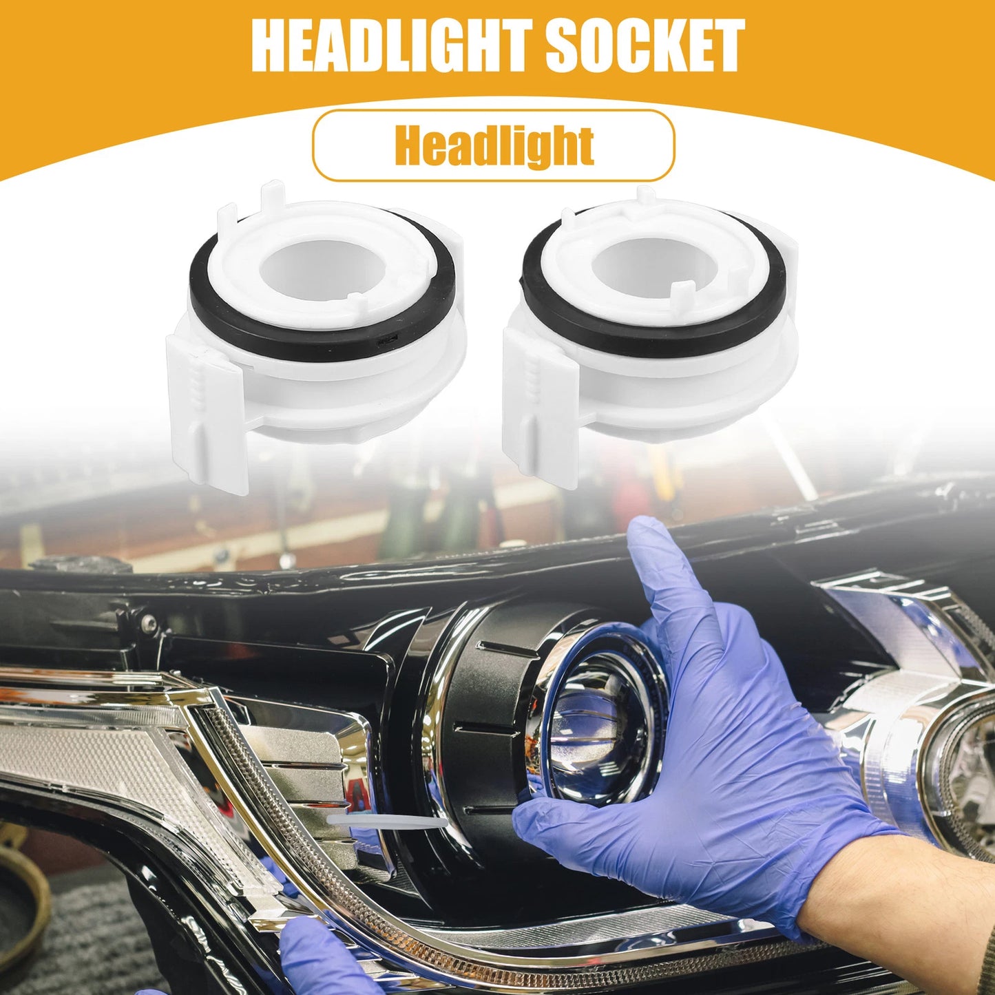 LED Headlight Retainer Socket for BMW E46 (2002-2006)