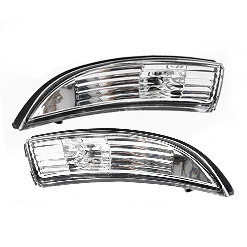 Side Wing Mirror Indicator Light Lens Cover Pair for Ford Fiesta (2008-2017)