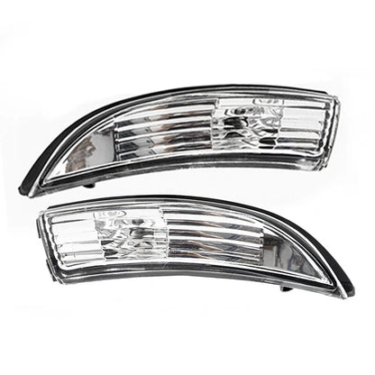 Side Wing Mirror Indicator Light Lens Cover Pair for Ford Fiesta (2008-2017)