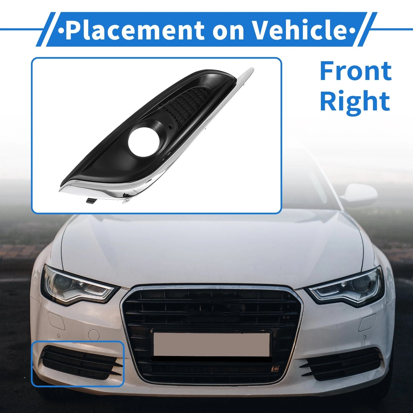 1 Pc Car Front Right Fog Light Grill for Buick Regal (2014–2017)