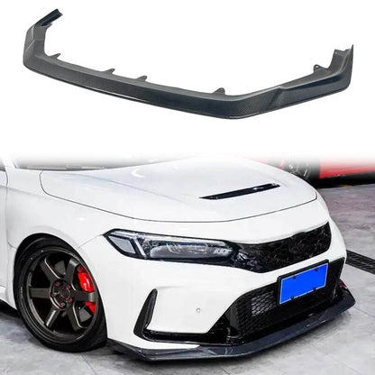 Real Carbon Fiber Front Bumper Lip Splitter for Honda Civic Type R FL5 2022+