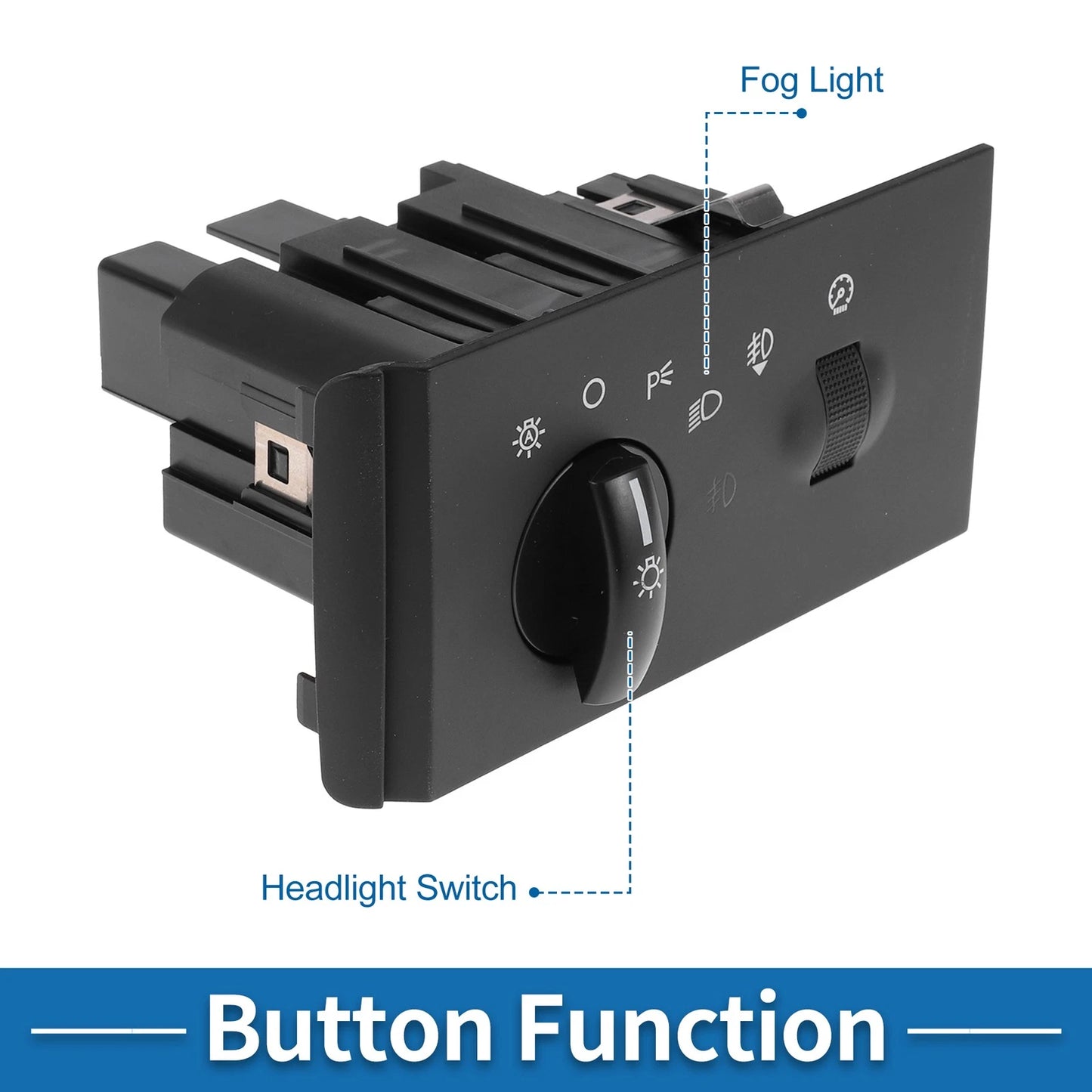 Headlight Switch for Ford F-250 Super Duty 2005-2007 Black