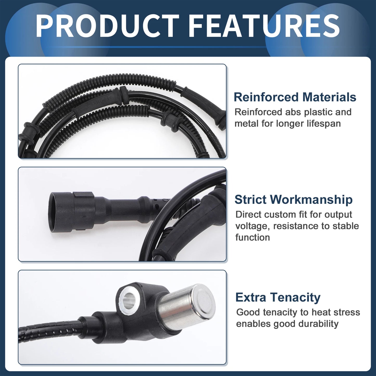 ABS Wheel Speed Sensor for Jeep Wrangler Front Left Right (No.56027727)