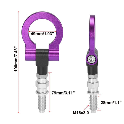 Purple Aluminum Alloy Tow Hook for BMW 325i 335i (2006-2013)