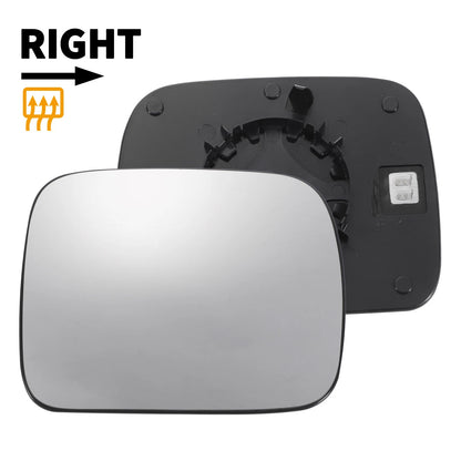 Right Side White Heated Mirror Glass for Ford Maverick (1993-2000)