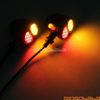 Black LED Turn Signal Light for Harley Dyna Softail Sportster (2004-2023)