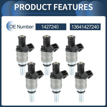 Fuel Injector 6 Pcs for BMW E60 520i 525i (2003-2010)