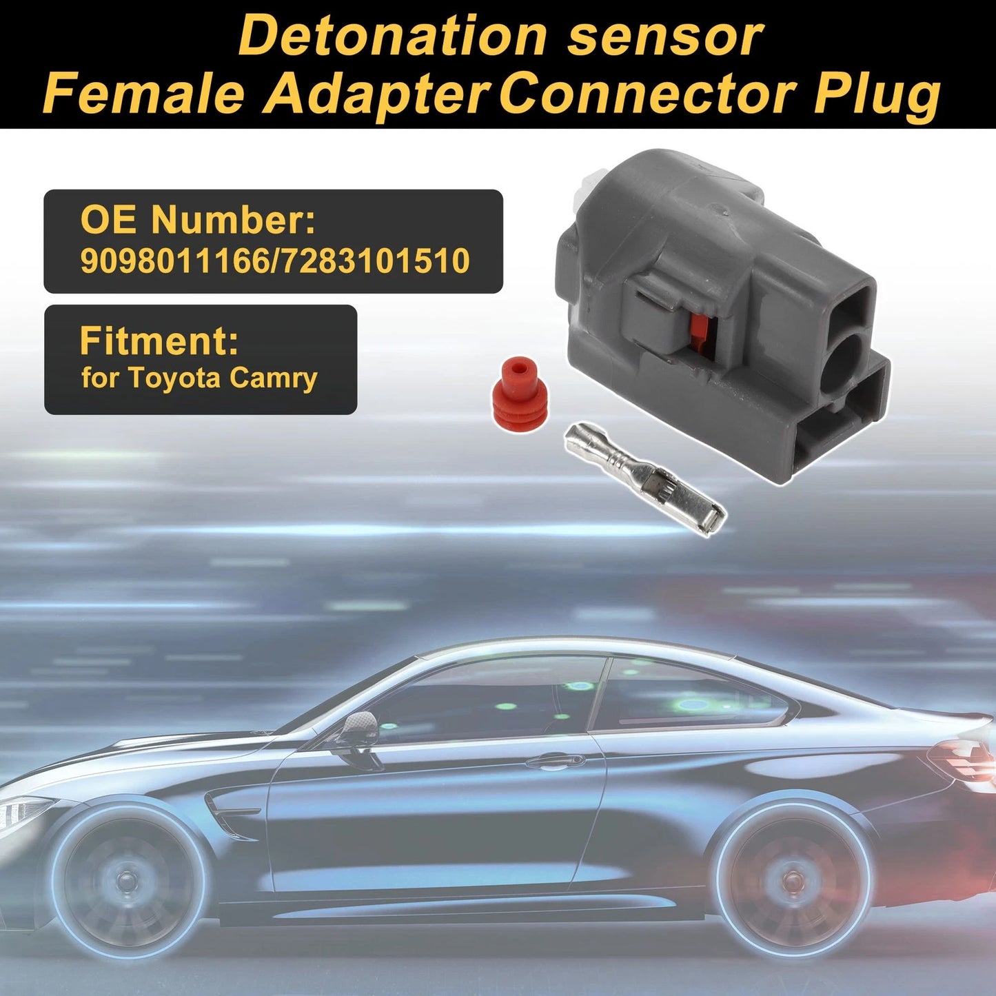 Set 1 Pin Knock Sensor Connector Plug for Toyota Camry