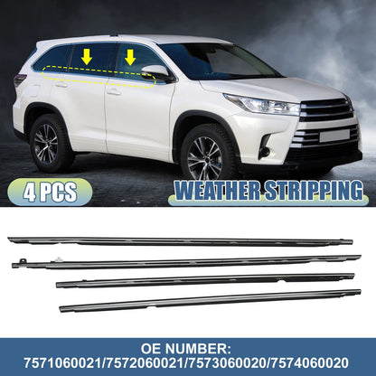 4pcs Window Glass for Toyota Land Cruiser Base 4.5L (2008-2021)