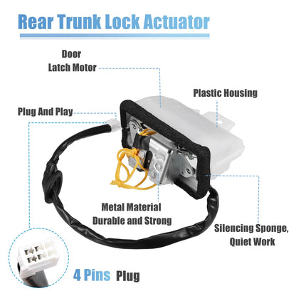 Tailgate Lock Trunk Latch Actuator for Toyota Sequoia (2008-2021)