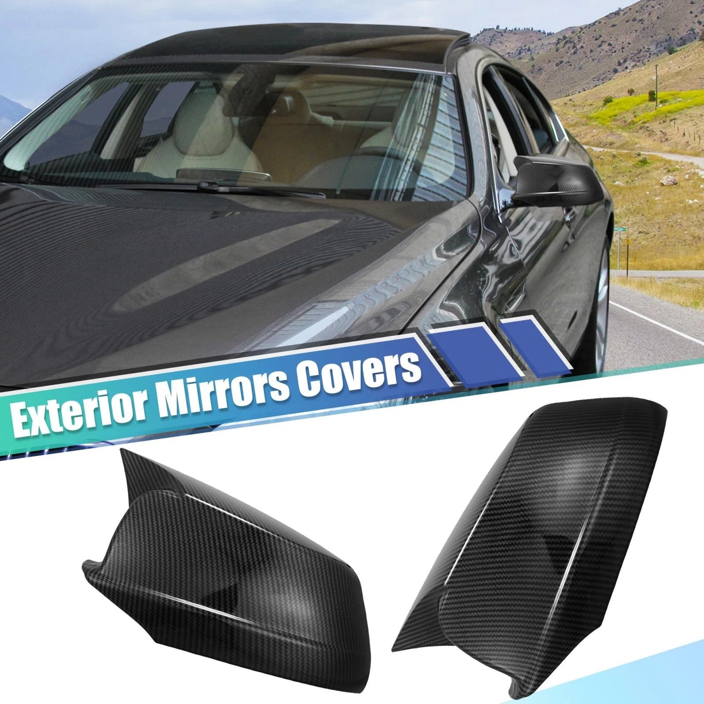 Carbon Fiber Side Mirror Cover Caps for BMW