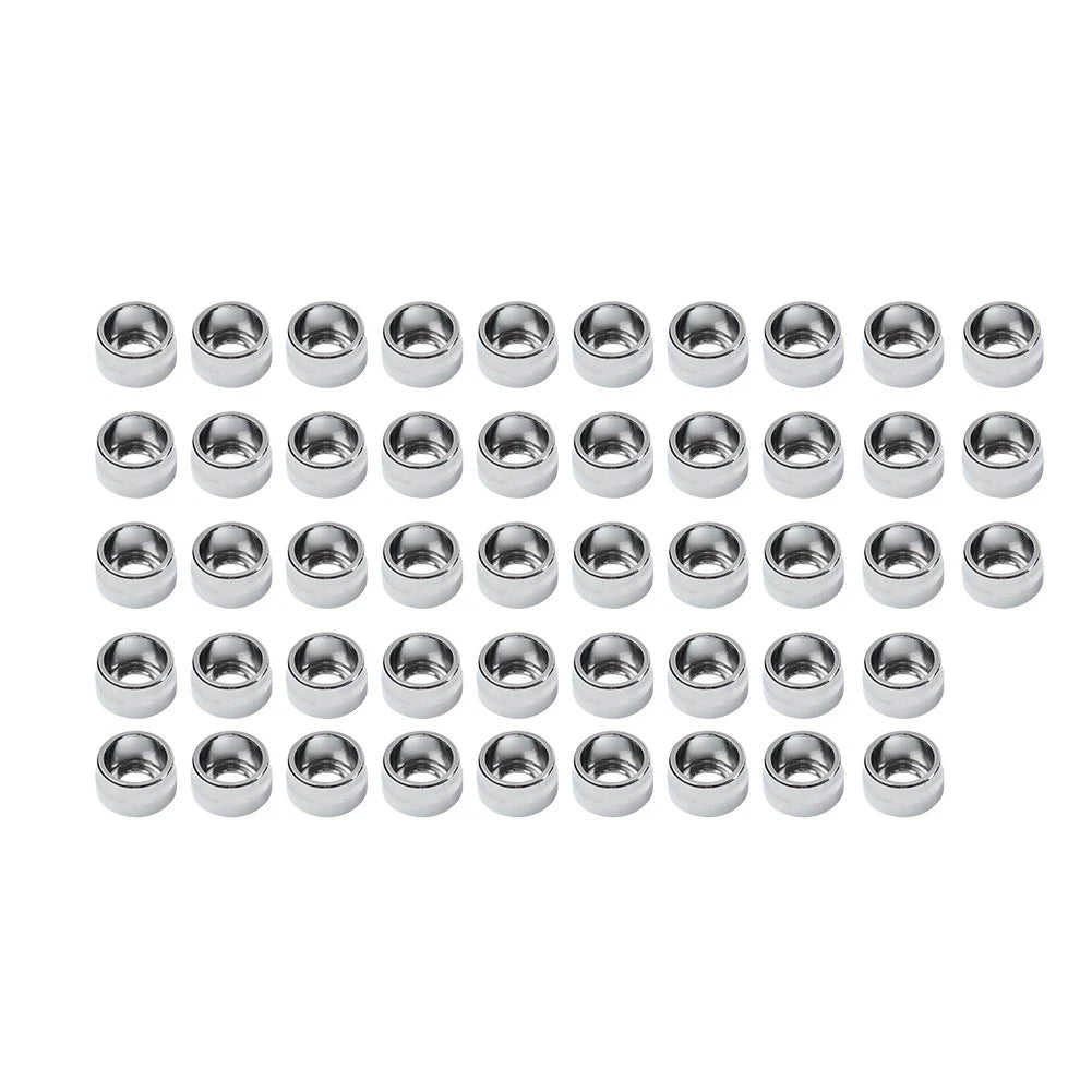 48X Chrome Engine Bolt Topper Caps for Harley Twin Cam Touring Dyna
