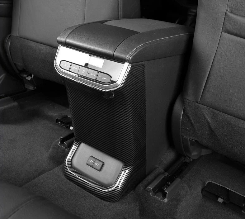 Carbon Fiber Rear Air Outlet Vent Panel Cover for 2020-2023 Toyota Highlander (2020-2023)