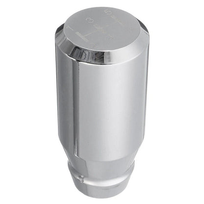 5 Speed Manual Shift Knob Gear Shifter Lever for Car - Silver Aluminum Alloy